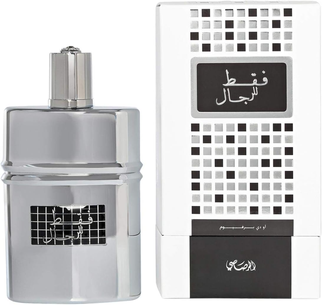 Rasasi Faqat Lil Rijal EDP 50mlPerfumes & FragrancesTop notes are Agarwood (Oud), Saffron and Bergamot Middle notes are Geranium, Jasmine, Cardamom and Rice Base notes are Agarwood (Oud), Leather, Patchouli, Musk and Sandalwood.